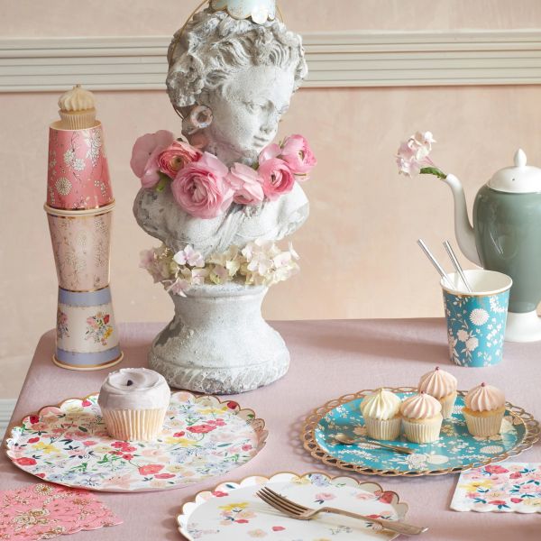 Lot de 8 gobelets English Garden