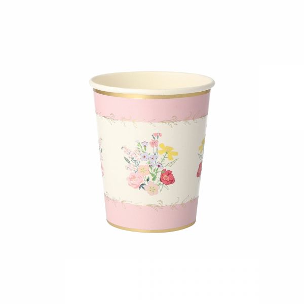 Lot de 8 gobelets English Garden