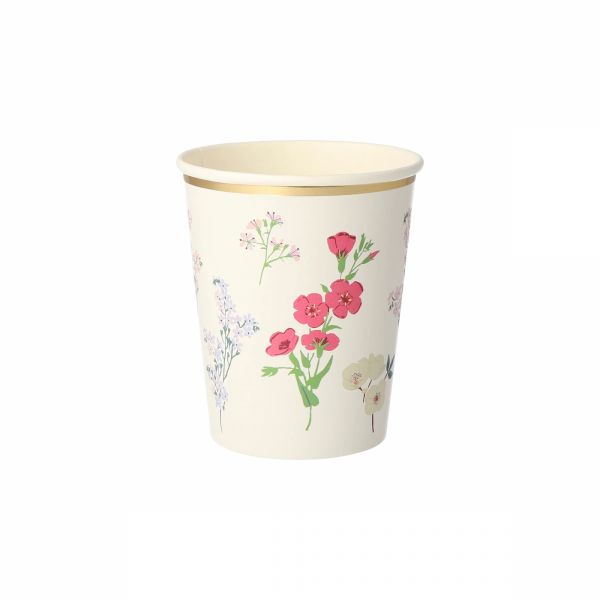 Lot de 8 gobelets English Garden