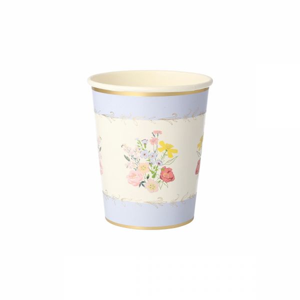 Lot de 8 gobelets English Garden