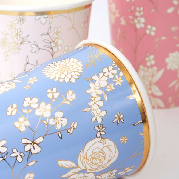Lot de 8 gobelets English Garden