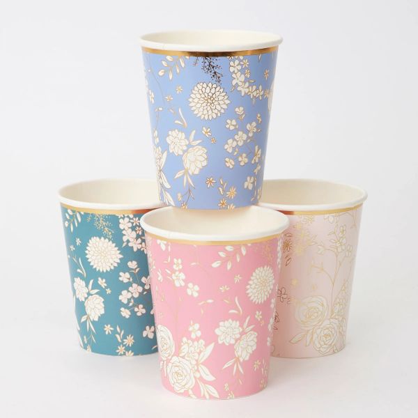 Lot de 8 gobelets English Garden
