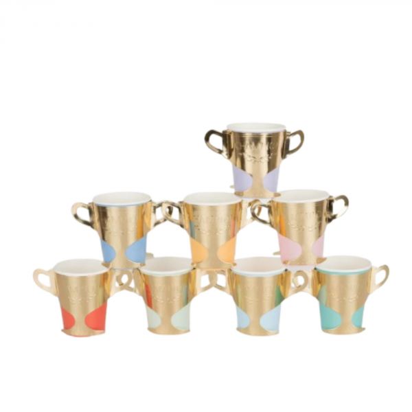 Lot de 8 gobelets Trophée Équitation