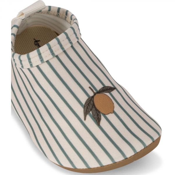 Chaussures de bain Aster Rayure verte 24-25