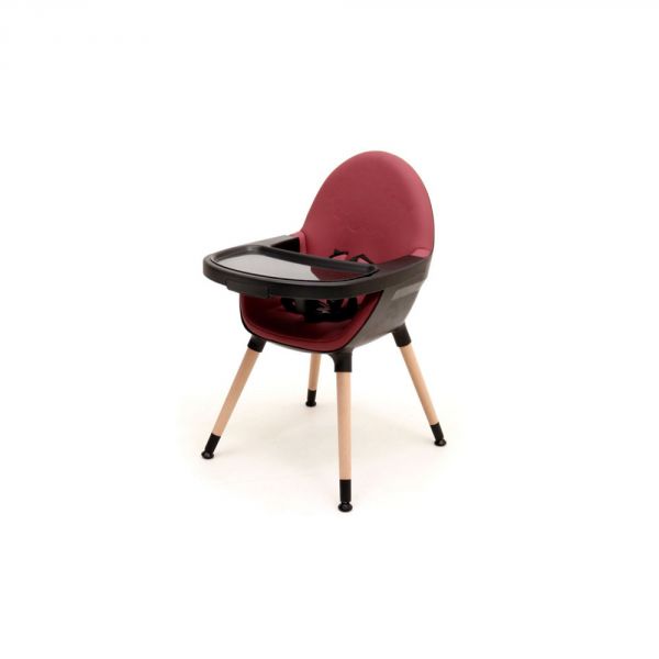 Chaise haute Confort Noir et bordeaux