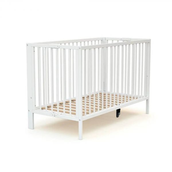 Lit bébé pliant essentiel blanc 60x120
