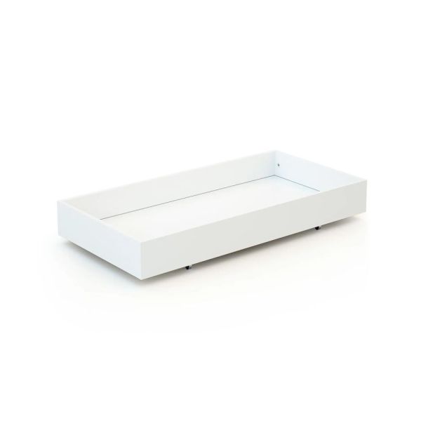 AT4 -  Tiroir de lit bébé en bois Essentiel Blanc 60 x 120