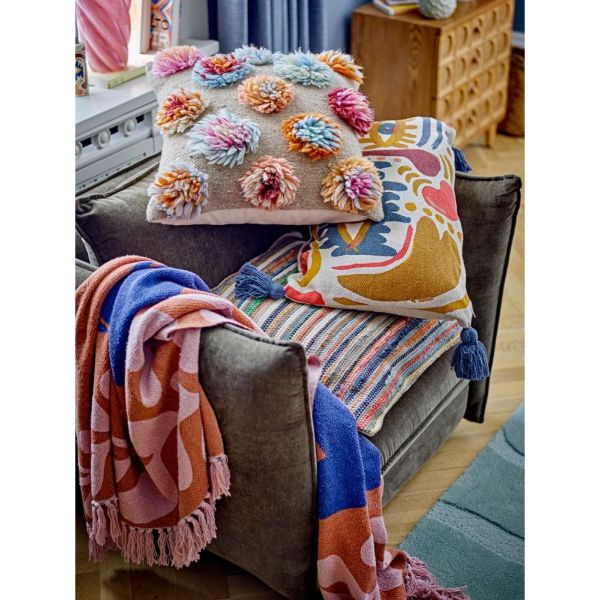 Atle Plaid, Marron, Coton recyclé