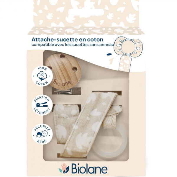 Attache sucette anatomique Beige