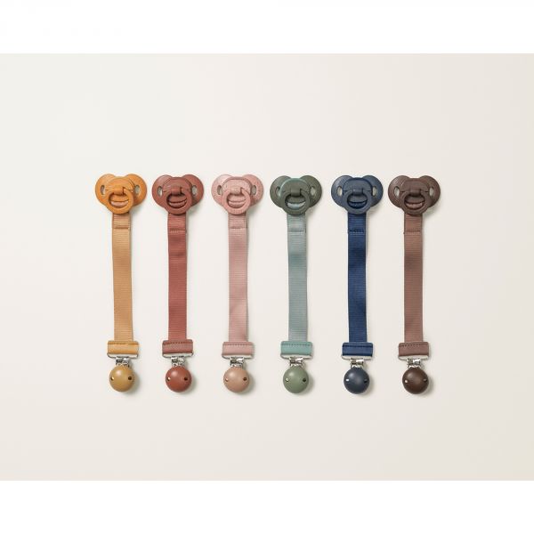 Attache sucette bois Faded Rose