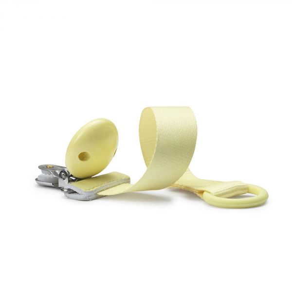 Attache sucette bois Sunny Day Yellow