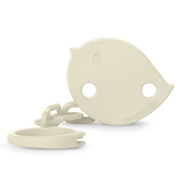 Attache sucette bébé chaîne Birdies Beige