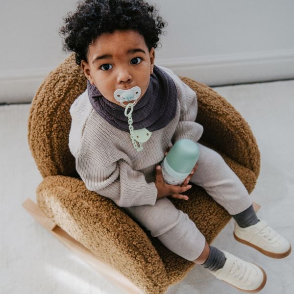 Attache sucette bébé chaîne Birdies Vert