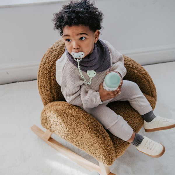 Attache sucette bébé chaîne Birdies Vert