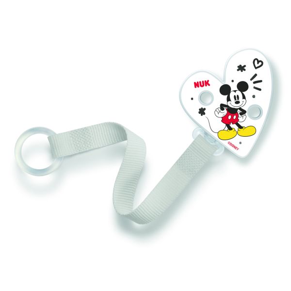 Attache-sucette universel ruban Mickey