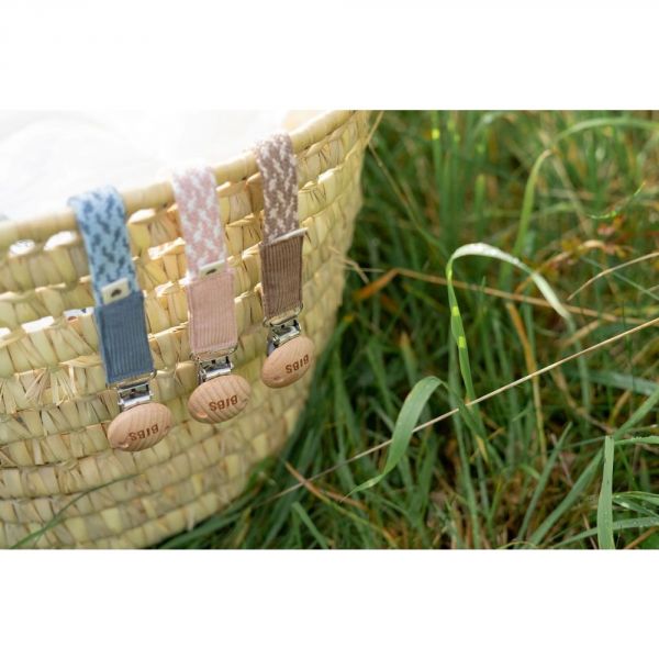 Attache sucette Dark Oak et Vanilla