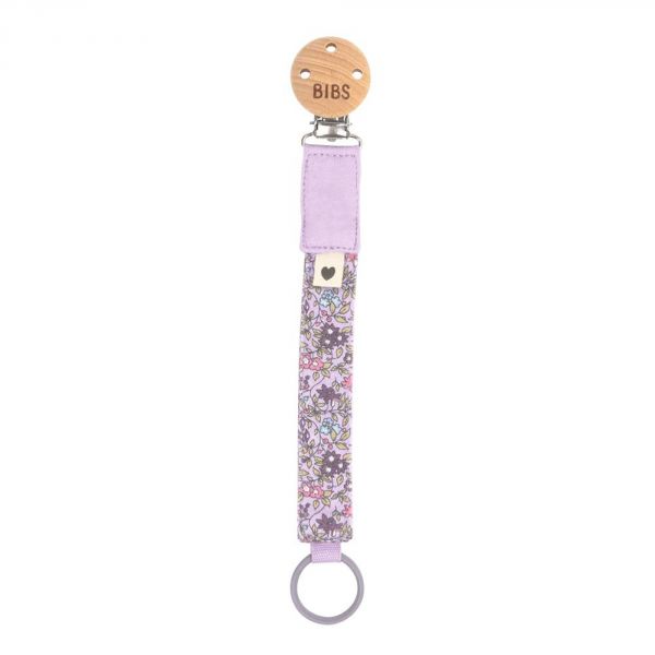 Attache sucette Liberty Chamomile Lawn Violet Sky
