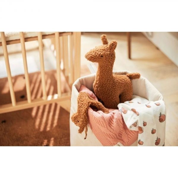 Attache tétine Lama Caramel