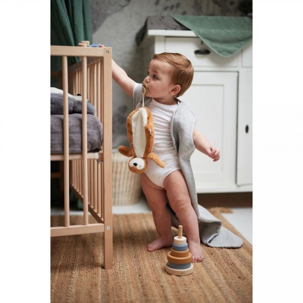 Attache tétine Pinguin Caramel
