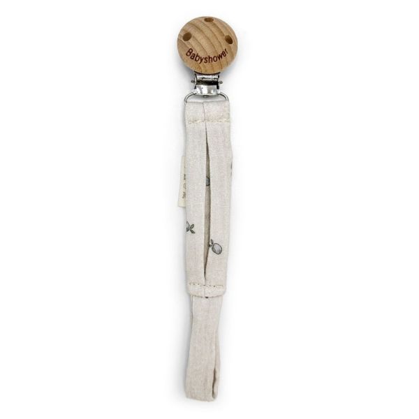 Attache tétine Wood Apricot