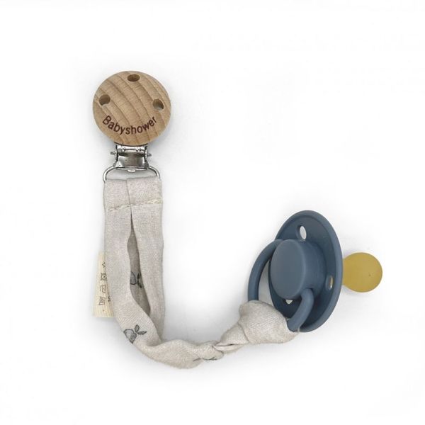 Attache tétine Wood Apricot