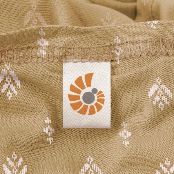 Écharpe de portage Aura en tissu tricoté Camel