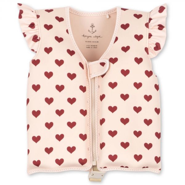 Gilet de natation Avery Amour rouge - 1/2 ans