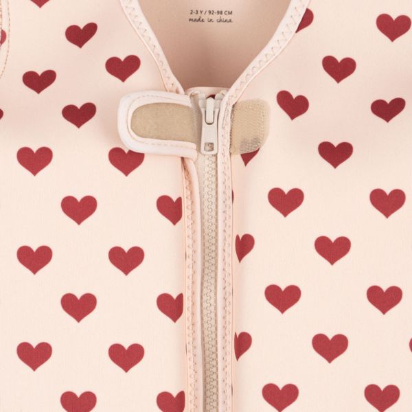 Gilet de natation Avery Amour rouge - 1/2 ans