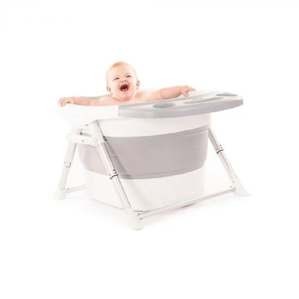 Baignoire Douche pliable Gris/Blanc