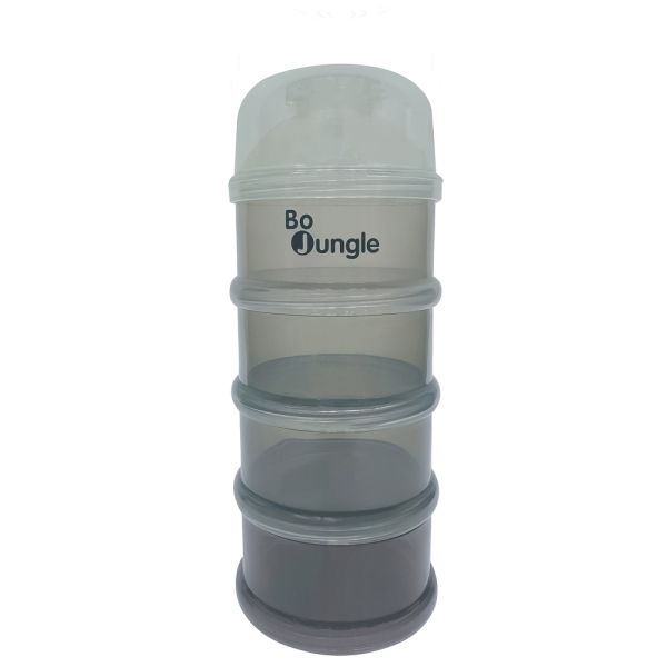 Boîte doseuse de lait 4 compartiments Gris Sombre