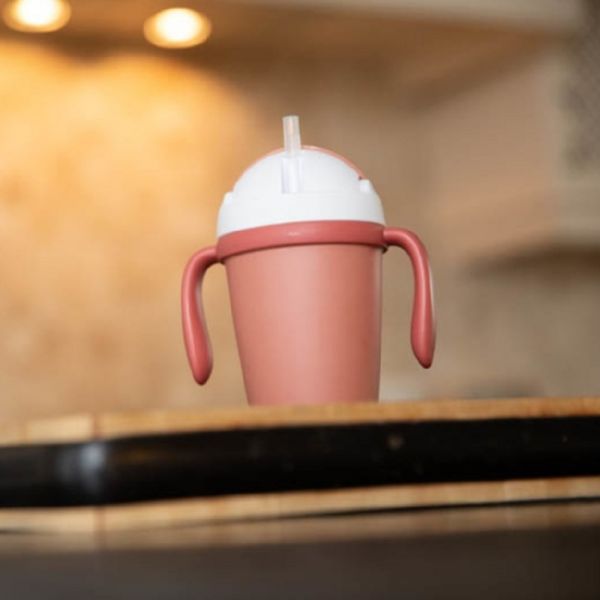 Tasse d'apprentissage en plastique biodégradable terracotta