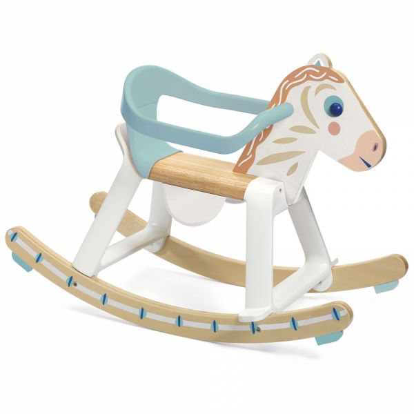 Cheval à bascule BabyCavali collection Baby blanc