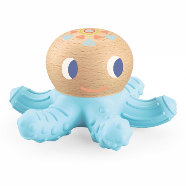 Anneau de dentition BabySquidi collection Baby blanc