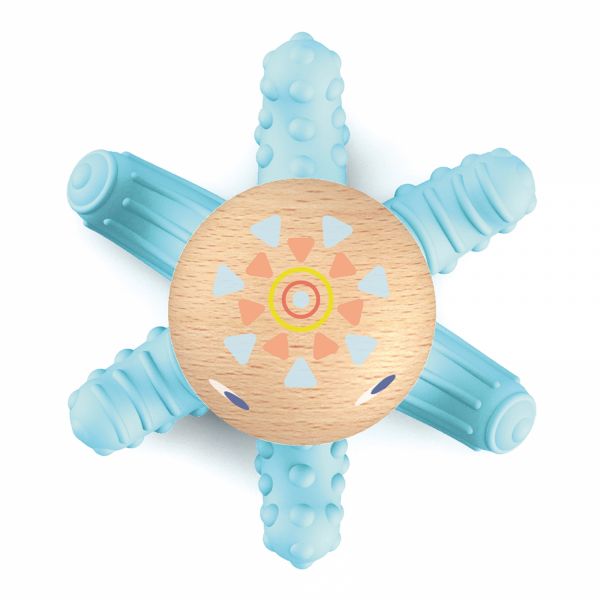 Anneau de dentition BabySquidi collection Baby blanc