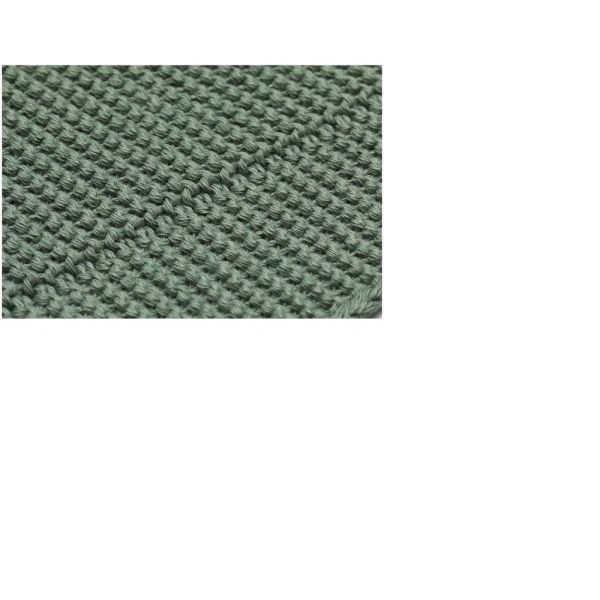 Couverture bébé tricotée vert