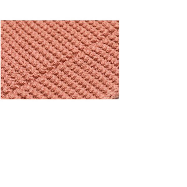 Couverture bébé tricotée rose