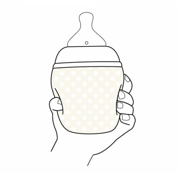 Biberon en silicone médicale et anti colique 150 ml Blush