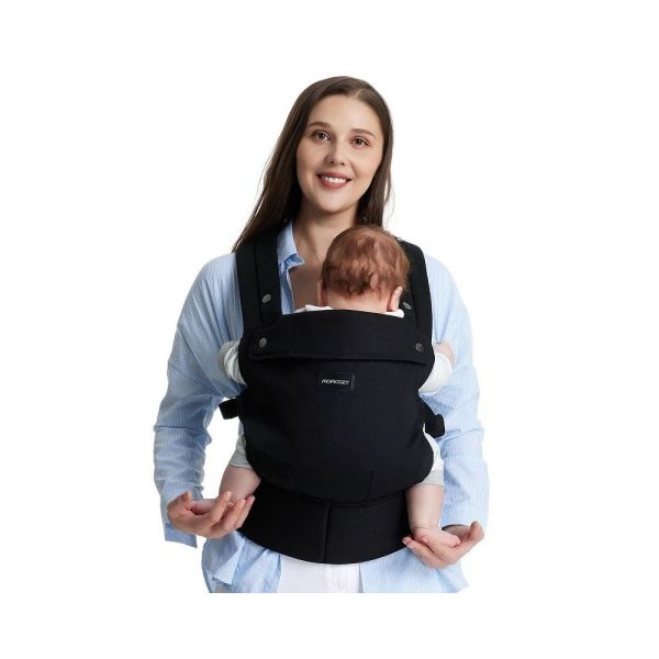 Porte bébé physiologique coton Black