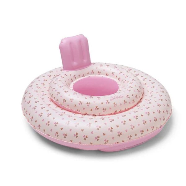 Bouée enfant 0-1 an - Pink Coeur cozy