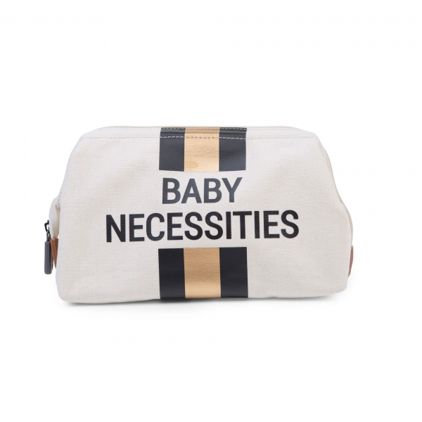 Trousse de toilette bébé Blanc et or