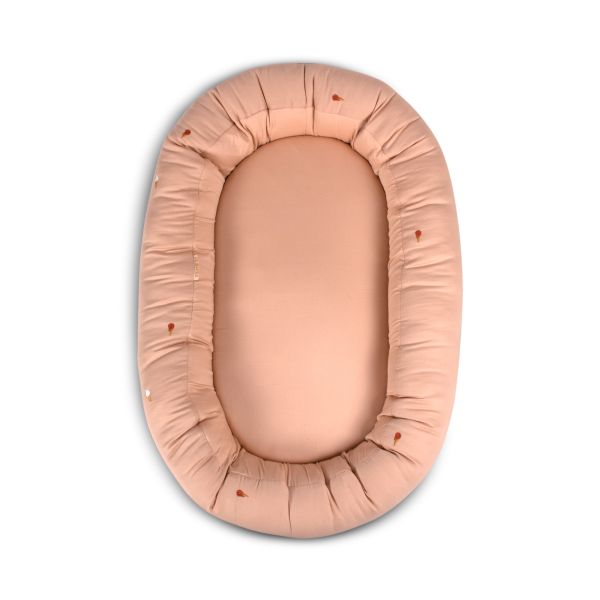 Réducteur de lit Babynest coton biologique Cool Summer - Frappé