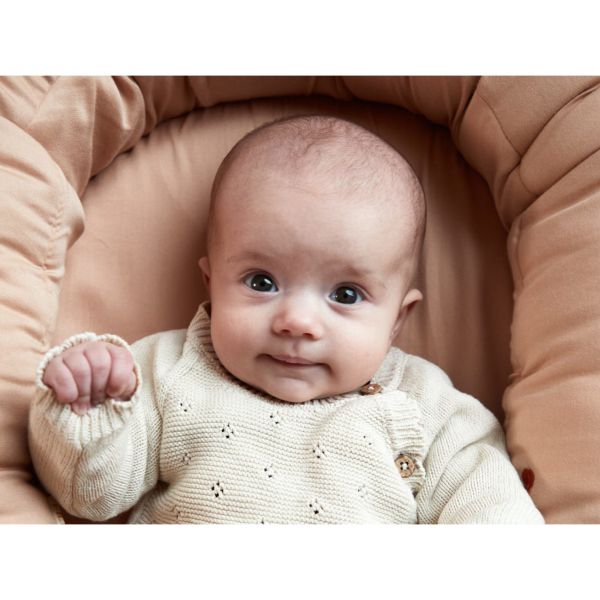 Réducteur de lit Babynest coton biologique Cool Summer - Frappé