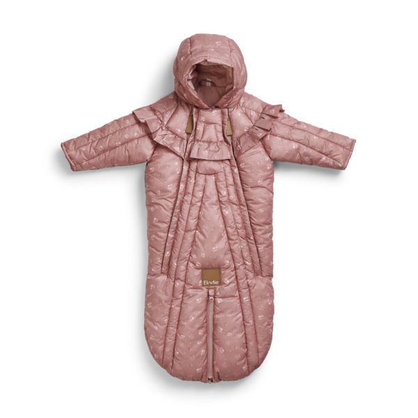 Combinaison pilote 0-6 mois chaude et convertible Pink Petit River Rose