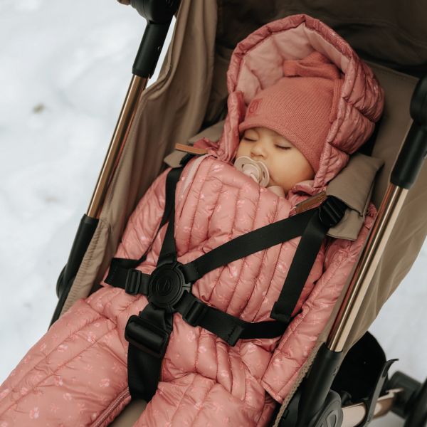 Combinaison pilote 6-12 mois chaude et convertible Pink Petit River Rose