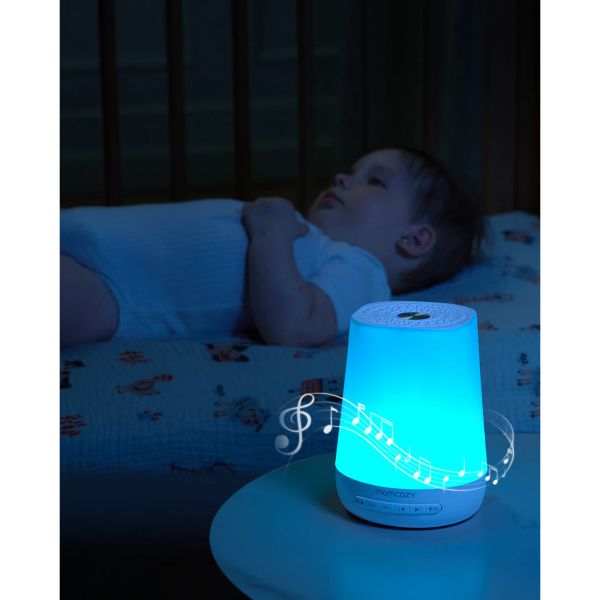 Veilleuse à bruits blanc bébé connectée