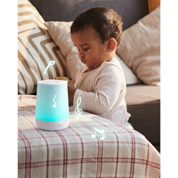 Veilleuse à bruits blanc bébé connectée