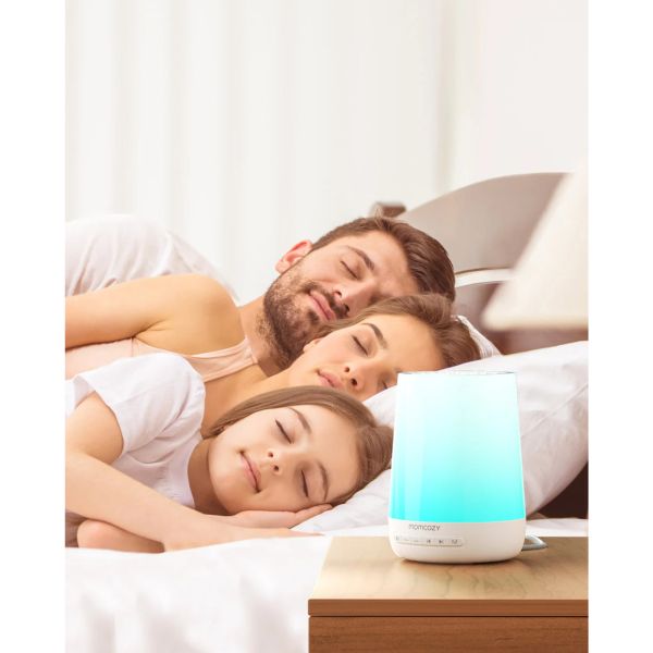 Veilleuse à bruits blanc bébé connectée