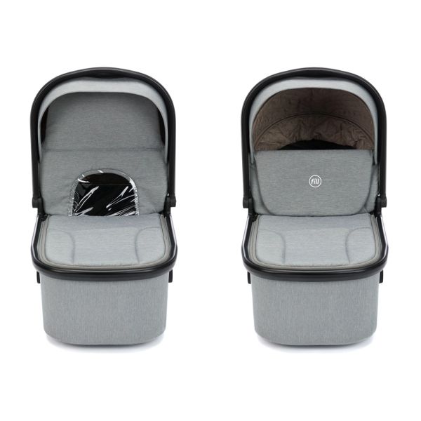 Le set de poussette Baby Stroller 2 in 1 Cougar gris
