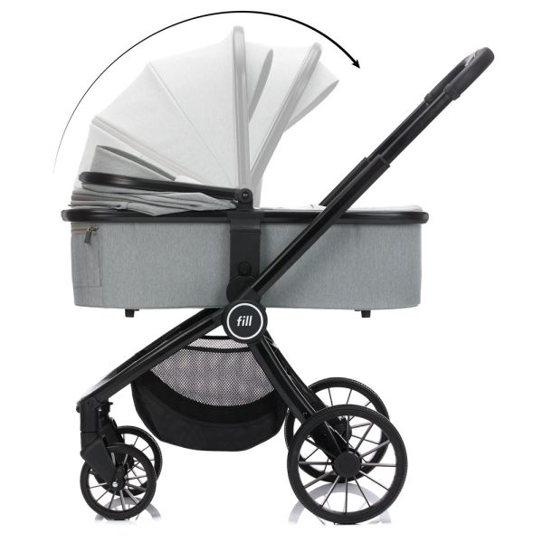 Le set de poussette Baby Stroller 2 in 1 Cougar gris