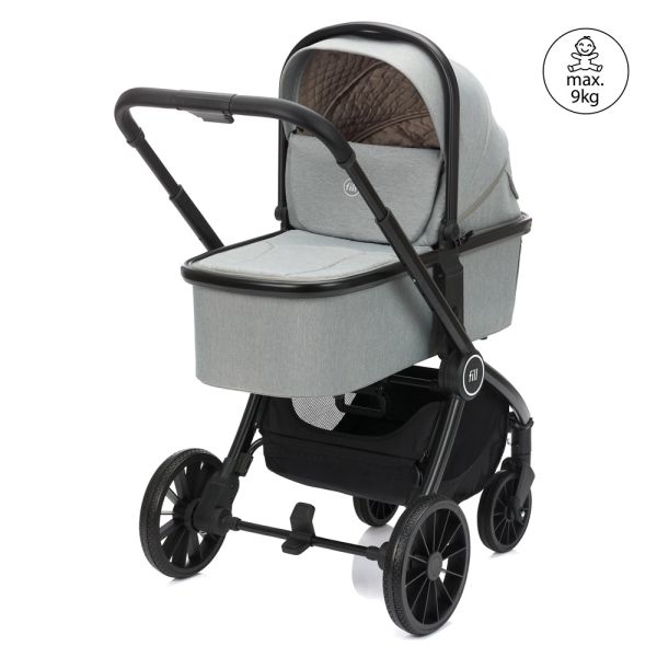 Le set de poussette Baby Stroller 2 in 1 Cougar gris